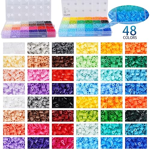 Artkal Mini Fuse Beads 24000pcs 48 Colors Mini Melty Beads