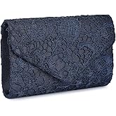 UBORSE Evening Bag Lace Clutch Purse for Women Formal Elegant Envelope Wedding Party Cocktail Crossbody Shoulder Bag