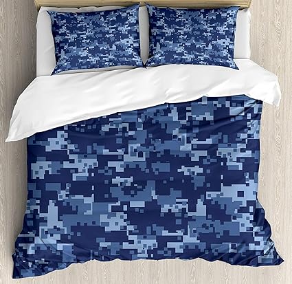 Amazon Com Camo Duvet Cover Set Twin Size Militaristic Digital