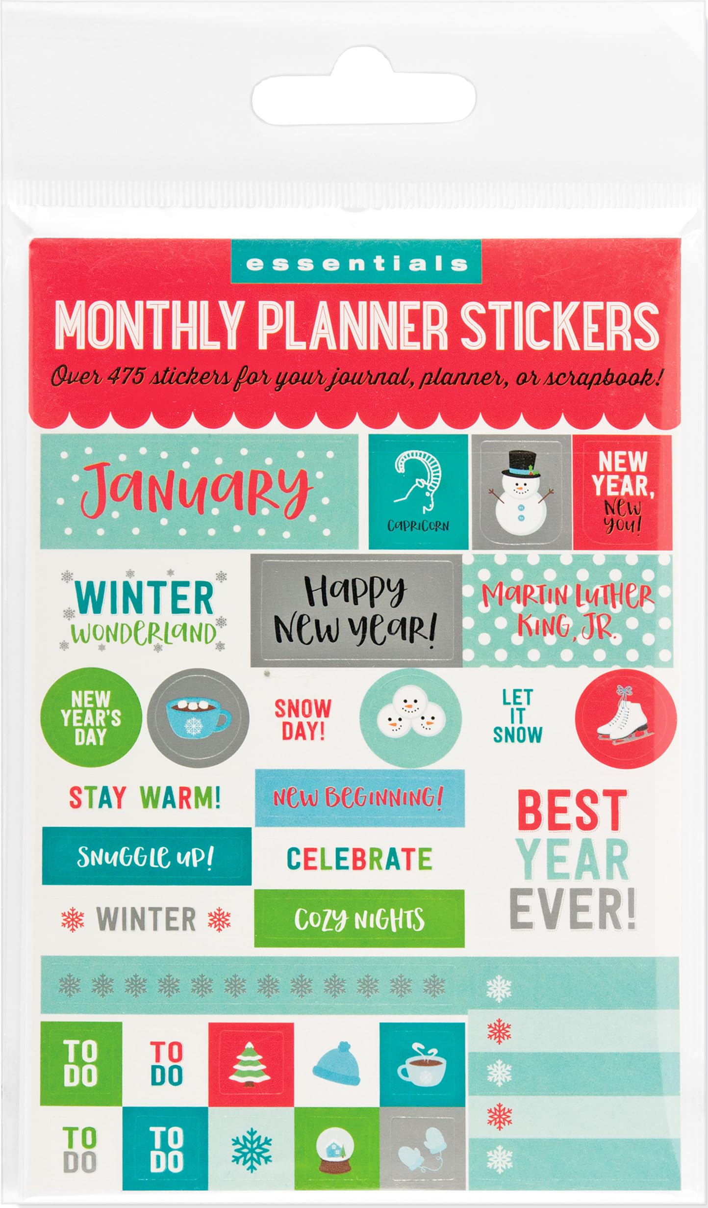 Essentials Month By Month Planner Stickers (set of 475 stickers)