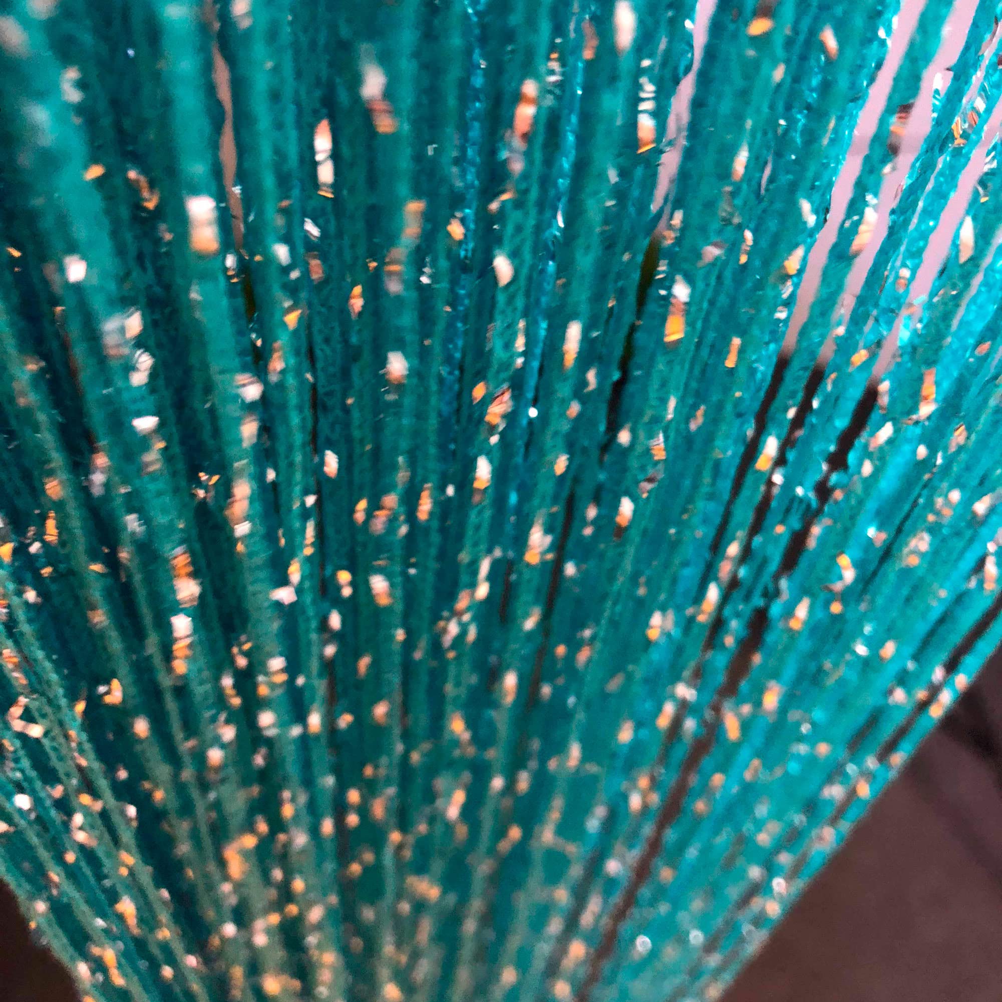 Vagasi 2 Pack Beaded Curtains String 100x200 cm Beaded Curtains for Doorways Tassel Glitter String Curtains Room Dividers Curtain Hippie Room Décor for Living Room, Bedroom, Closet, Party