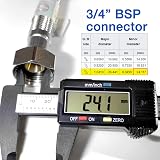 Xcel Home 3/4" BSP Single Flexi Pipe Connector 300mm Stainless Steel Shower view 6