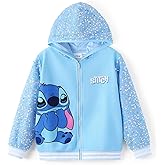 Disney Frozen Elsa Stitch Minnie Mouse Toddler Girl Jacket Sequin Zipper Hoodie Sweatshirt Coat Birthday Clothes 3-13 Years