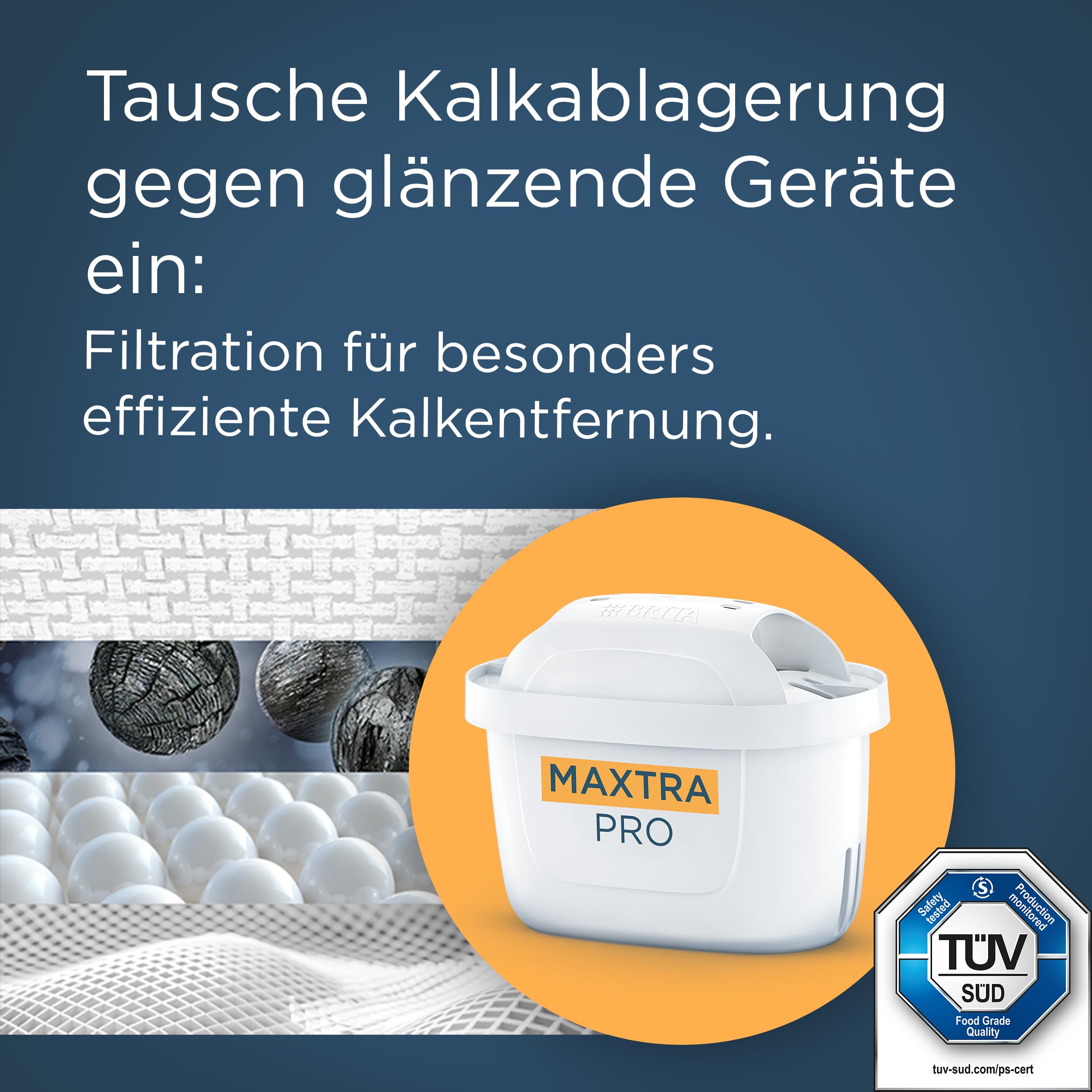 BRITA Wasserfilter Kartusche MAXTRA PRO Extra Kalkschutz (6er-Pack) Halbjahrespack, Original Ersatz-Wasserfilter für alle Kannen, filtert Kalk, ultimativer Geräteschutz: Heißgetränke-Spezialist 4