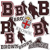 Desert Cactus Brown University Sticker Brown Bears Vinyl Decal Laptop Water Bottle Car Scrapbook Sheet (Type 2)