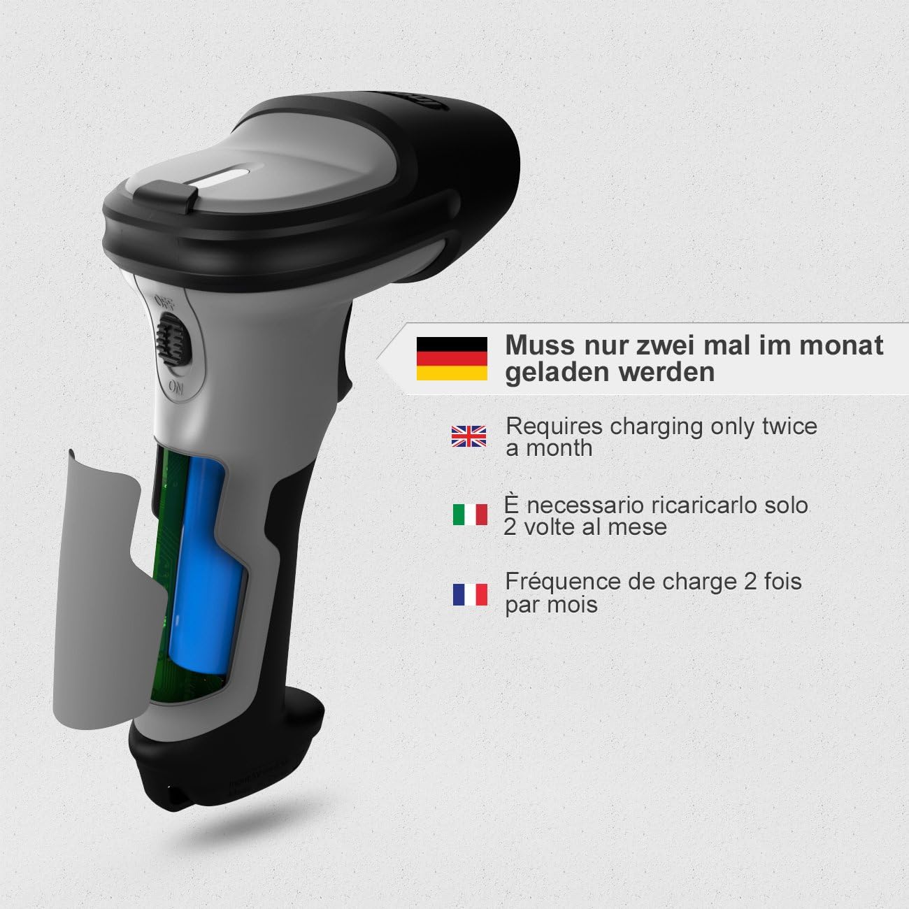 Super Saturday Inateck Bluetooth Barcode Scanner Wireless 15 Continuous