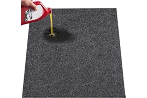 VEVOR Waterproof Garage Floor Mat for Under Car, Non-Slip 6.6'x8.5' Compact Size Heavy Duty Containment Mat, Protects Garage 