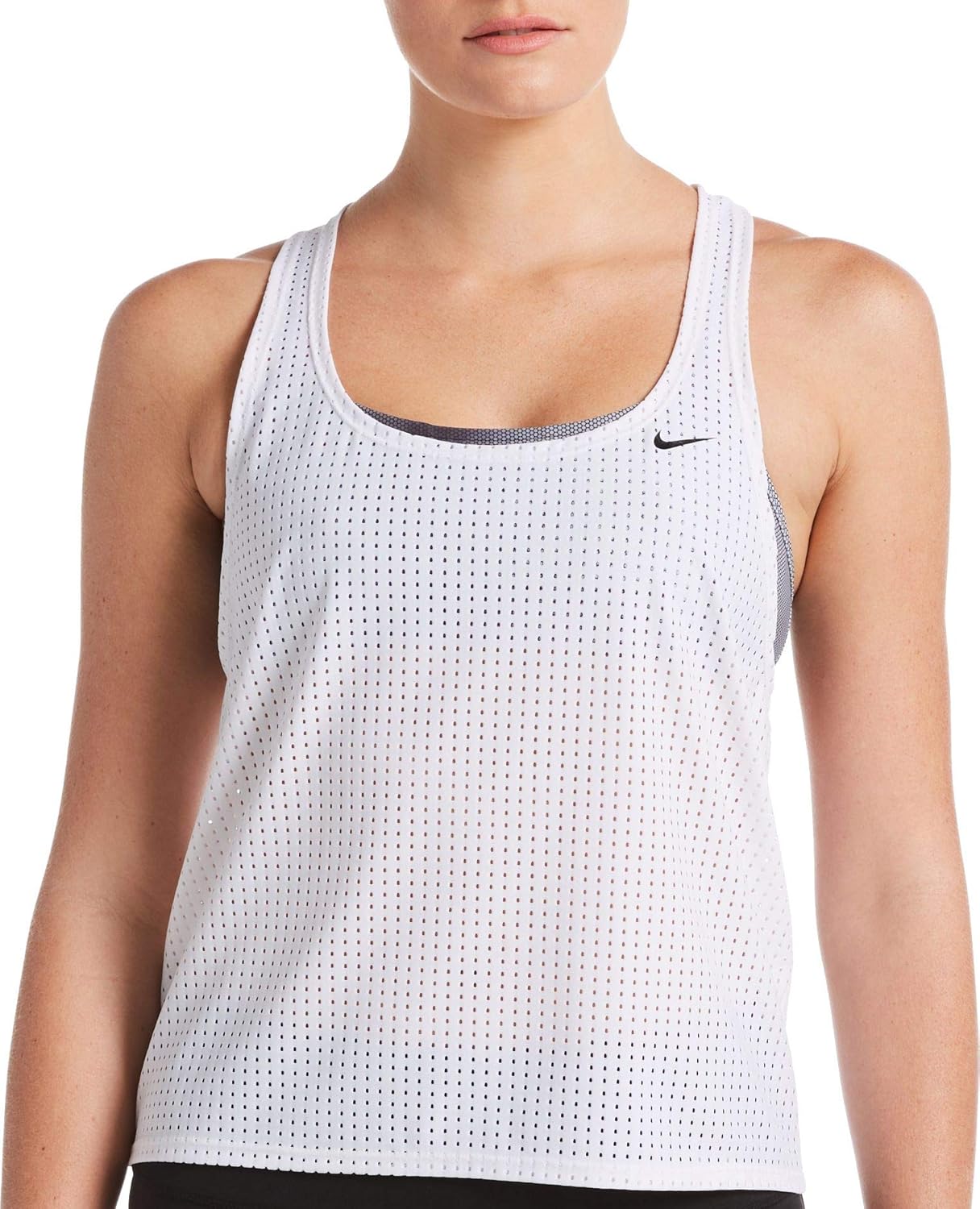 nike layered tankini top