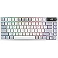 ASUS ROG Azoth 75% Wireless DIY Custom Gaming Keyboard, OLED Display, Three-Layer Dampening, Hot-Swappable ROG NX Snow Switches & Keyboard Stabilizers, PBT Keycaps, RGB-White