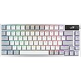 ASUS ROG Azoth 75% Wireless DIY Custom Gaming Keyboard, OLED Display, Three-Layer Dampening, Hot-Swappable ROG NX Snow Switch
