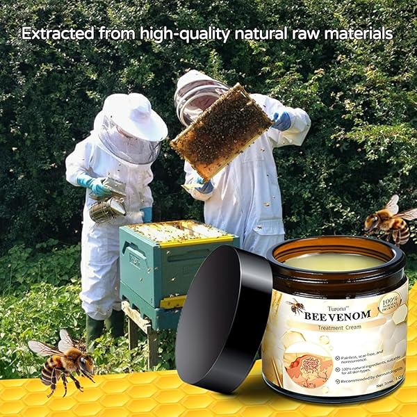 NCHAMPIONBA BEE VENOM CREAM, PROFESSIONAL BEE VENOM REPAIR CREAM, NATURAL SKIN MOISTURIZER, NEW BEE VENOM SKIN CREAM FOR ALL SKIN TYPES (2PCS)