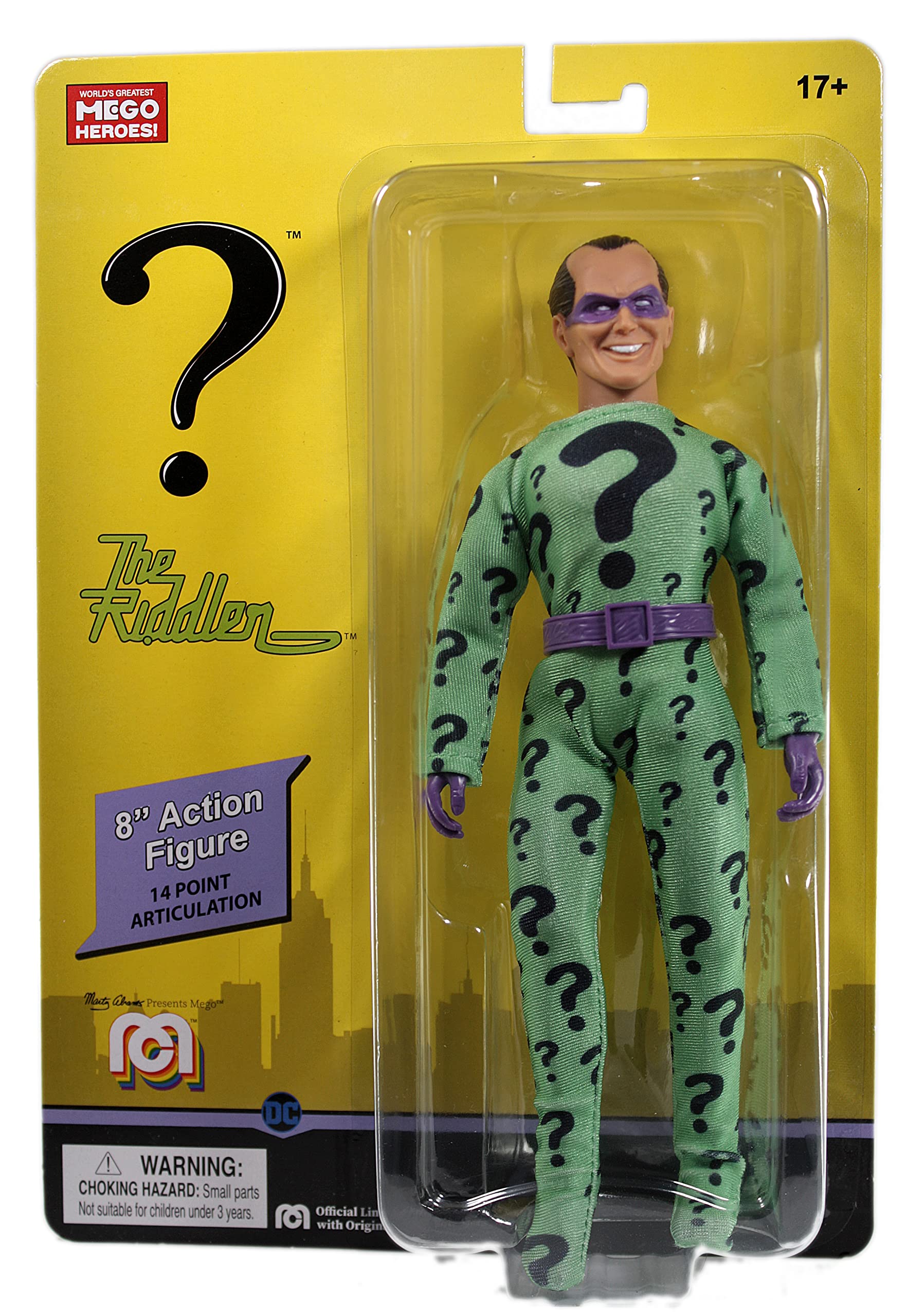 Mego DC Comics Riddler 8" Action Figure Multicolor