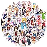 SEEYEON Anime Girl Stickers, Waterproof Decals for