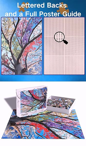 TREE OF LIFE JIGSAW PUZZLE 1000 PIECES FOR ADULTS – COLORFUL NATURE ART PUZZLE, UNIQUE PUZZLE FOR GIFT, FAMILY FUN & HOME DECOR PERFECT SNAP, 27.6 X 19.7 IN, HIPAZOUS