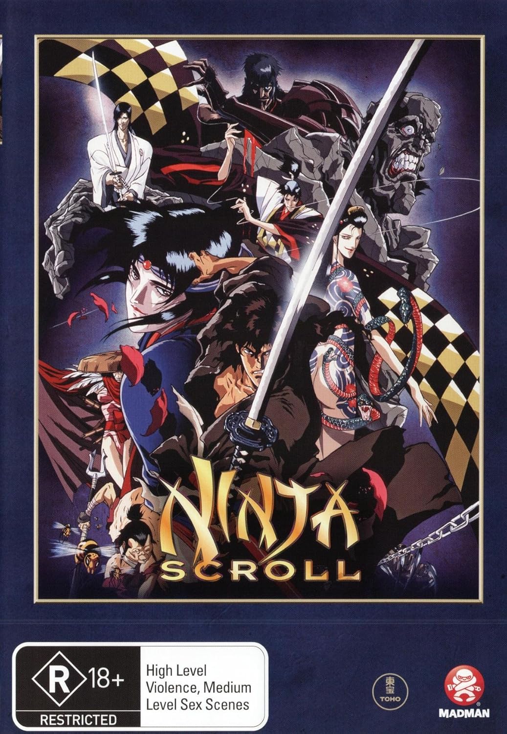 Amazon Com Ninja Scroll Anime Manga Non Usa Format Pal Region 4 Import Australia Yoshiaki Kawajiri Movies Tv