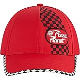 Disney Toy Story Pizza Planet Dad Hat, Adult Cotton Baseball Cap with Curved Brim, Red, One Size