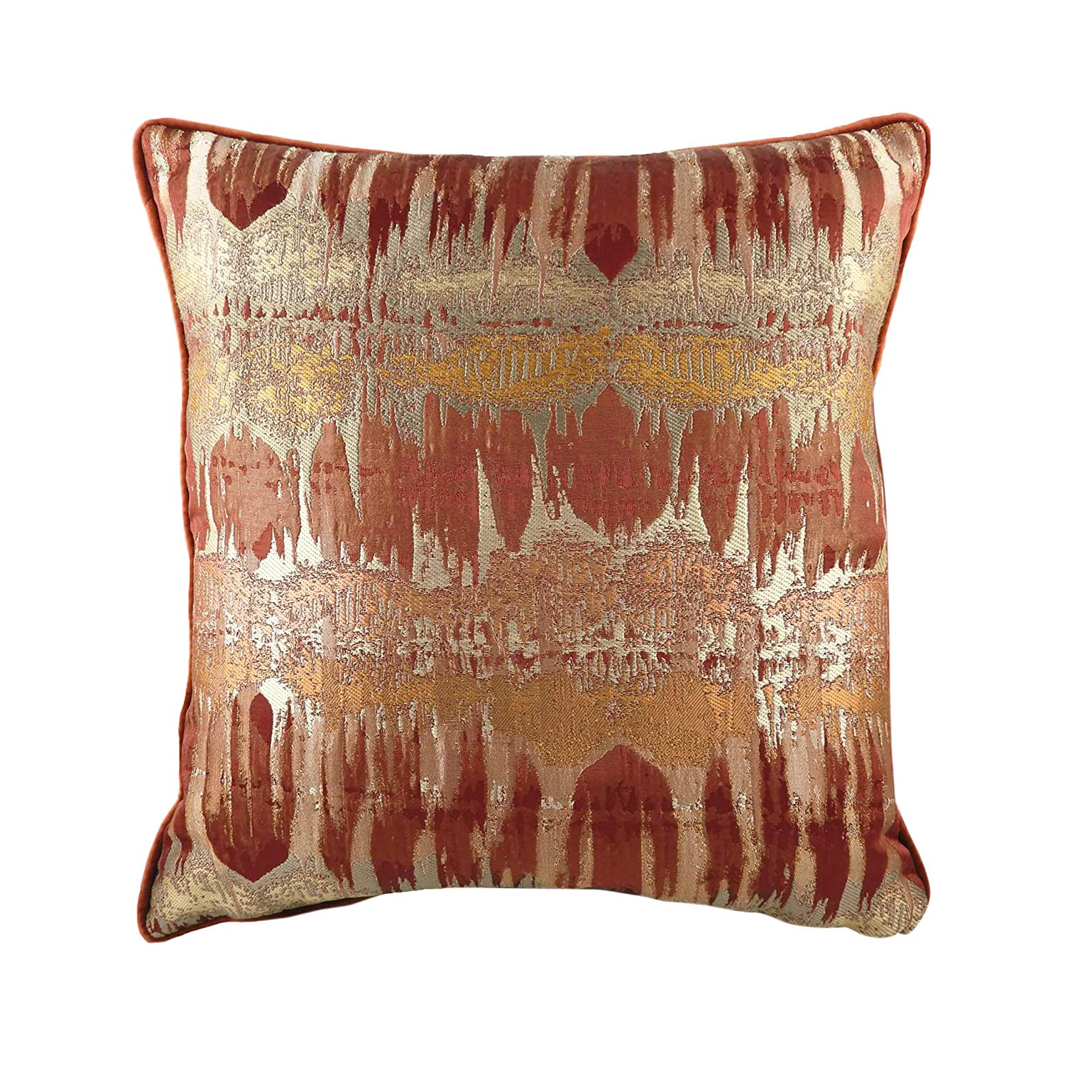 Evans Lichfield Inca Cushion Cover, Terracotta, 56 x 56cm