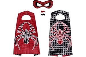 InPoTo Superhero Capes for Kids,Hero Capes and Masks Fit for 4-12years old boy and girls Dress up and Holiday Costumes.