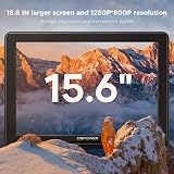 DBPOWER 17.9 Portable DVD Player 15.6 Swivel Screen 6H Battery USB SD TV view 2