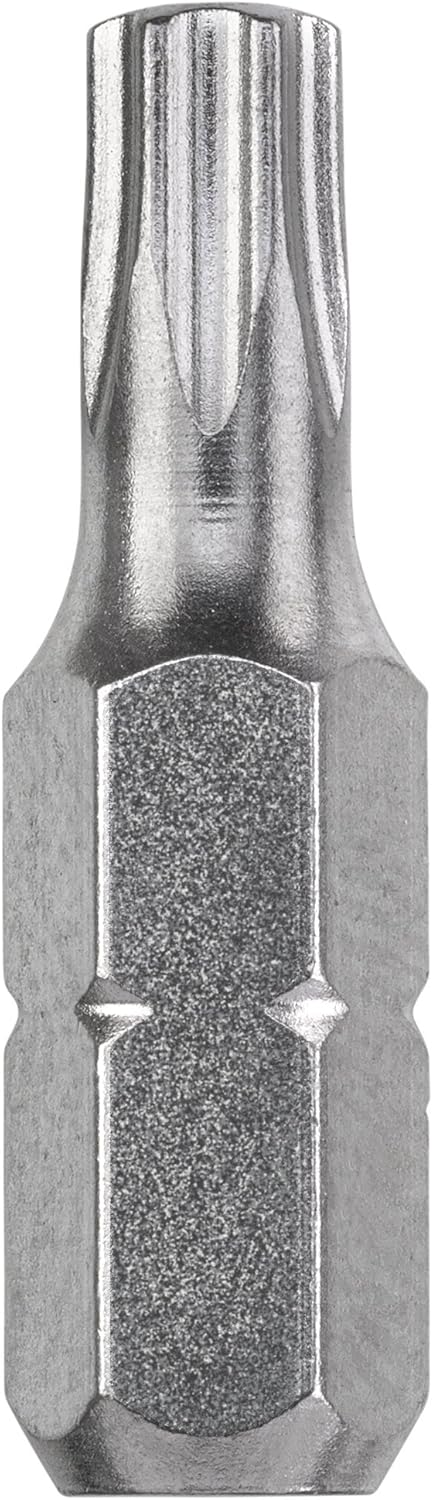 kwb 3 x 25mm TORX 10 Industrial Steel Bits Set, TQ60 Steel, ISO 1173 C 6.3 Drive, Pack of 3, T10