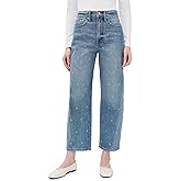 DAZE Women's Westward High Rise Barrel Leg Jeans