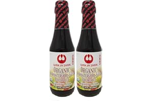 Wan Ja Shan Organic Worcestershire Sauce USDA Organic, Umami-Rich Flavor | Marinade, Glaze, Dressing & Dipping Sauce | Non GMO, Vegan, Kosher Parve Great for Meats, Vegetables & Stir Fry (10oz Pack of 2)