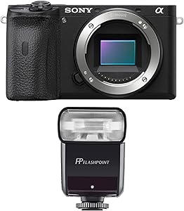 Sony Alpha a6600 Mirrorless Digital Camera Body (ILCE6600/B) Bundle with Flashpoint Zoom-Mini TTL R2 Flash