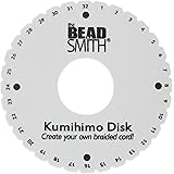 The Beadsmith Round Kumihimo Disk, 6 inch Diameter, 3/8" Dense Foam, Jewelry Tools for Braiding, 1 disks