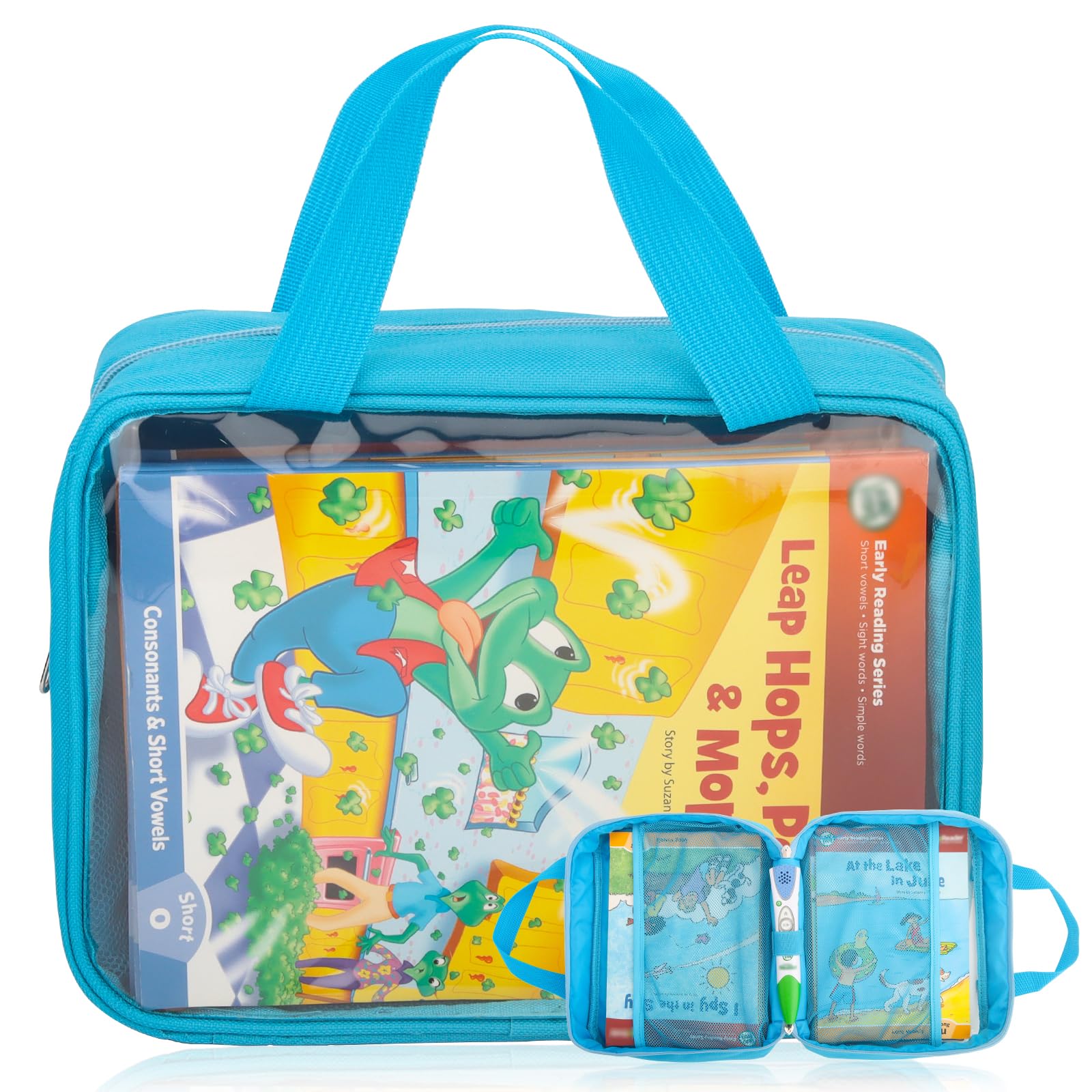 Photo 1 of Carrying Case for Leapfrog LeapReader Reading and Writing System Leapfrog LeapReader,Portable Storage Bag with Handle(Blue)
