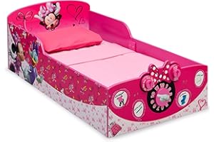 Delta Children Interactive Wood Toddler Bed - Greenguard Gold Certified, Disney Minnie Mouse