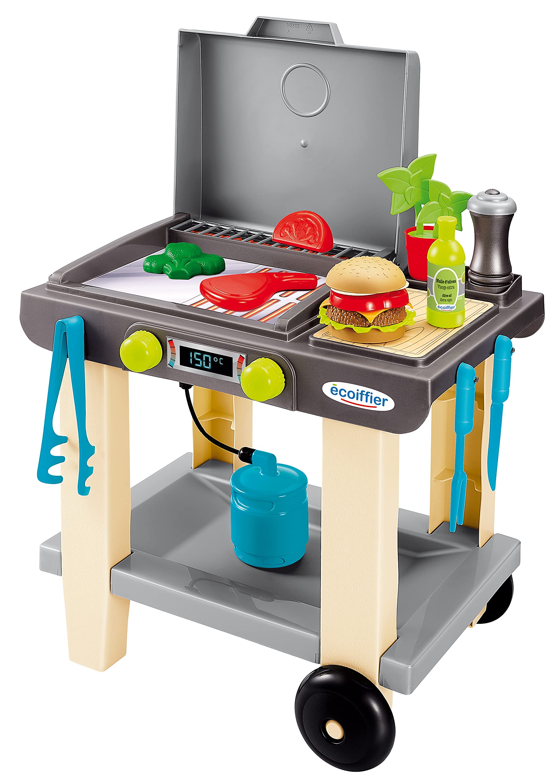 Ecoiffier - Barbecue Griddle 4669, Multicoloured (SIMBA TOYS