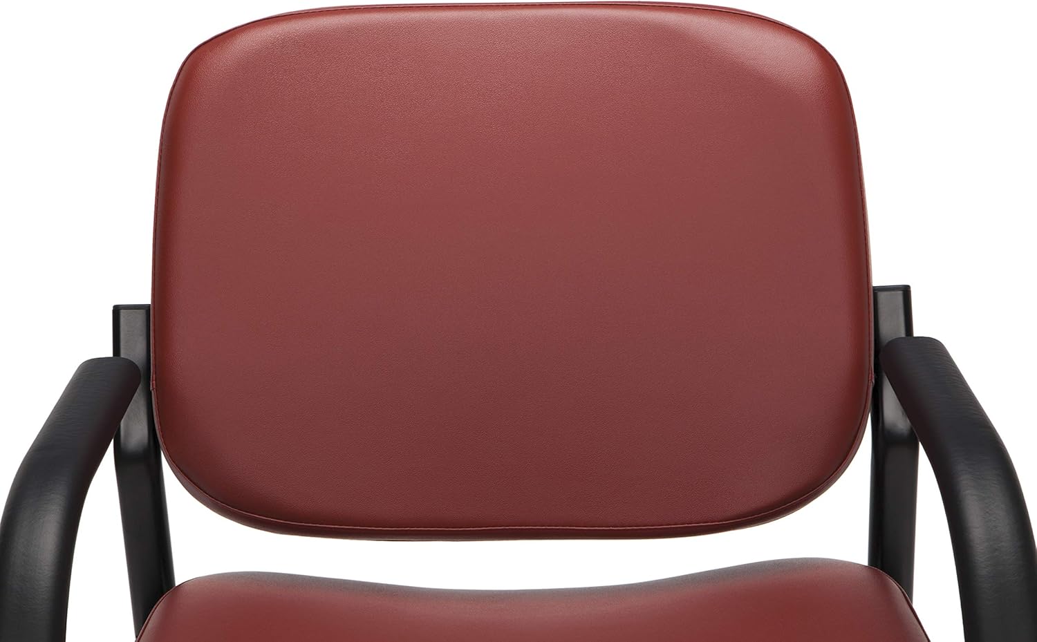OFM Core Collection Big and Tall Guest and Reception Chair with Arms, Microbial/Anti-Bacterial Vinyl, in Wine: Furniture & Decor