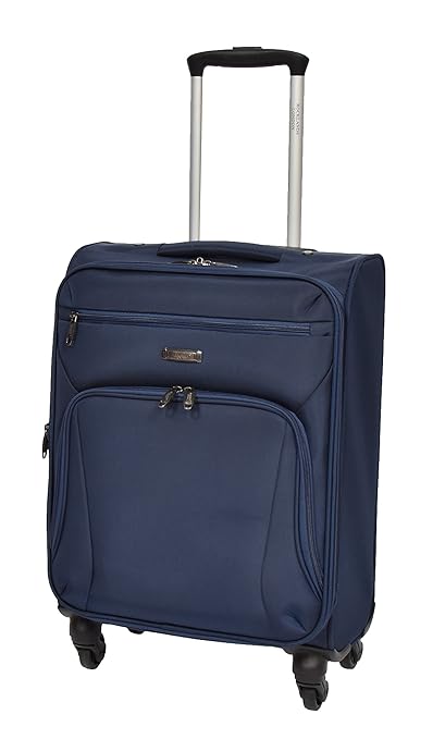 4 Wheel Cabin Size Expandable Suitcase Carry On Hand Luggage Soft