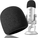 YOUSHARES Blue Yeti Pop Filter Foam Microphone Cover for Blue Yeti Pro Mic view 1