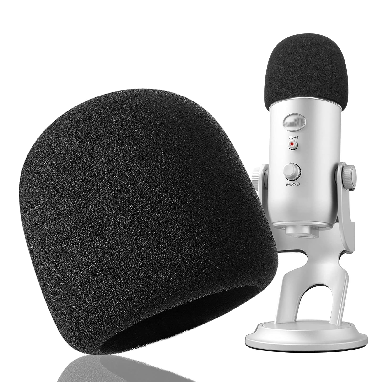Blue Yeti Pop Filter Foam - Microphone Cover Foam for Blue Yeti, Yeti Pro Microphone to Reduce Noise, Yeti Mic Cover by YOUSHARES
