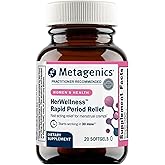 Metagenics HerWellness Rapid Period Relief - Fast-Acting Herbal Support with Turmeric, Boswellia & Galangal - Targets Menstrual Cramps, Back Soreness, Head Tension & Fatigue - Drug‑Free - 20 Softgels