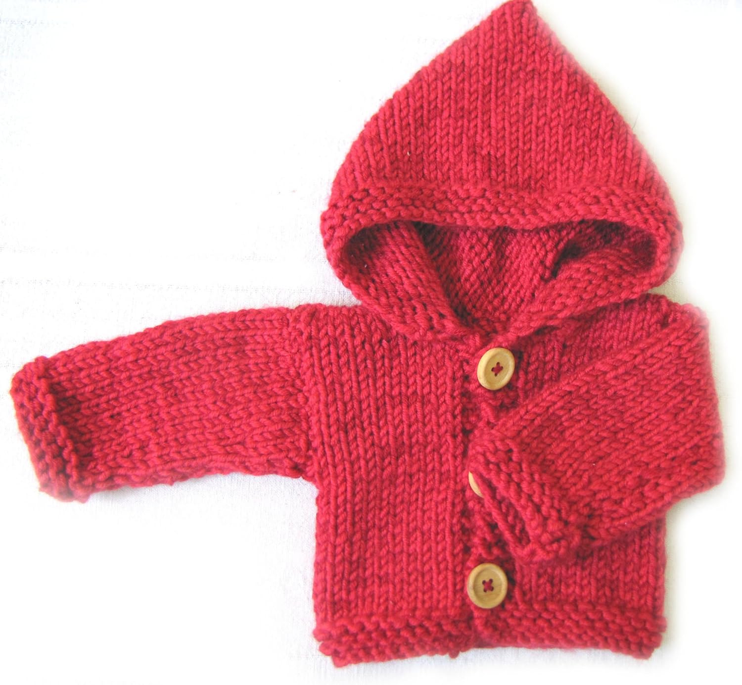 KSS Handmade Copper Colored Hooded Unisex Baby Sweater
