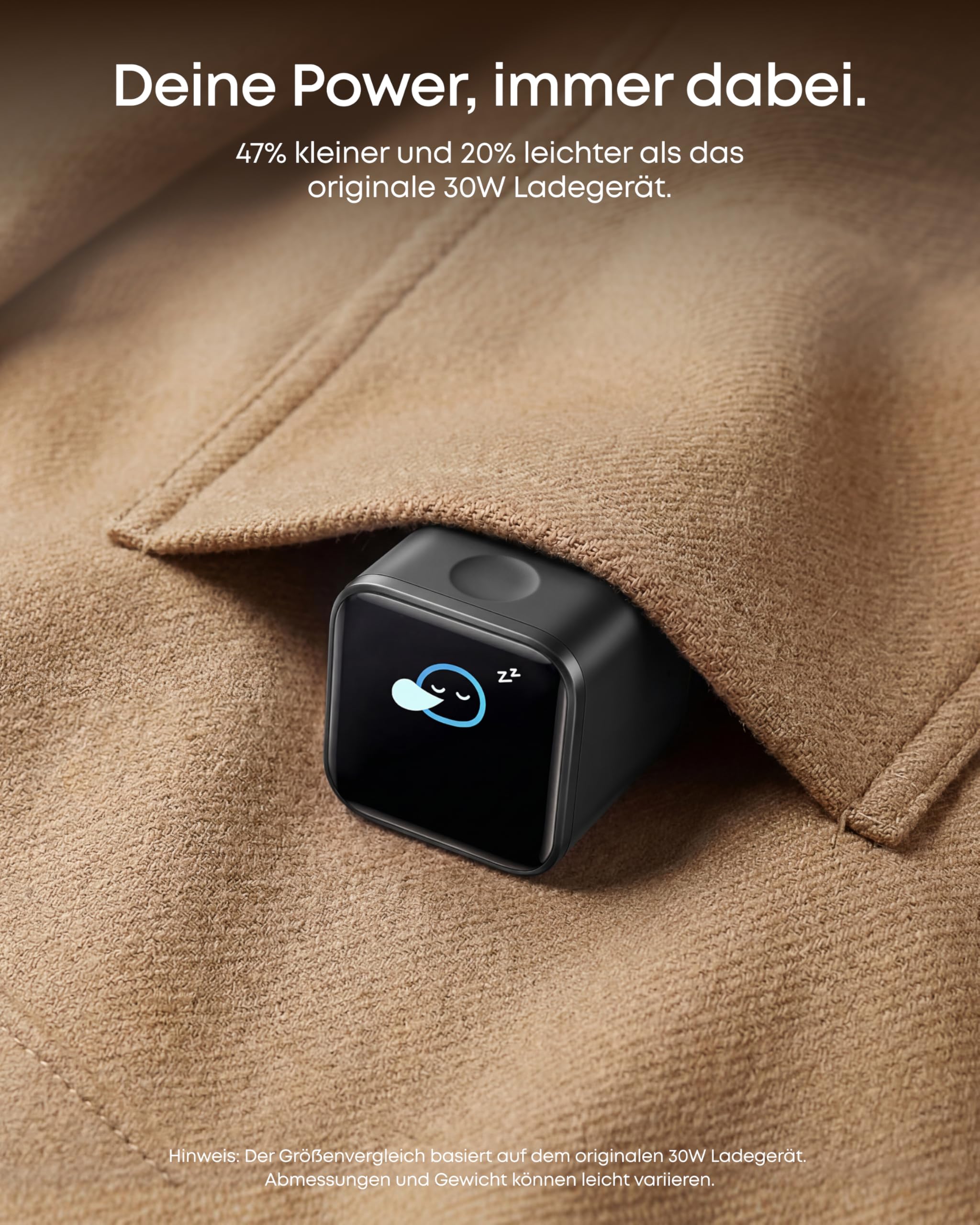 Anker Smart Ladegerät, Anker Nano 45W USB C Ladegerät mit Display und intelligenter Erkennung, integriertem Schonmodus, kompaktes GaN Schnellladegerät für iPhone 17/16/15 Serie, iPad, MacBook 5