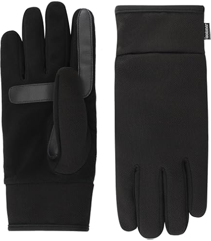 isotoner Men's Water Repellent Tech Stretch Touchscreen Gloves