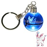 LED Keychain 3D Crystal Ball Laser Engraving Party