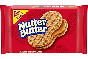NUTTER BUTTER Peanut Butter Sandwich Cookies, Family Size, 16 oz