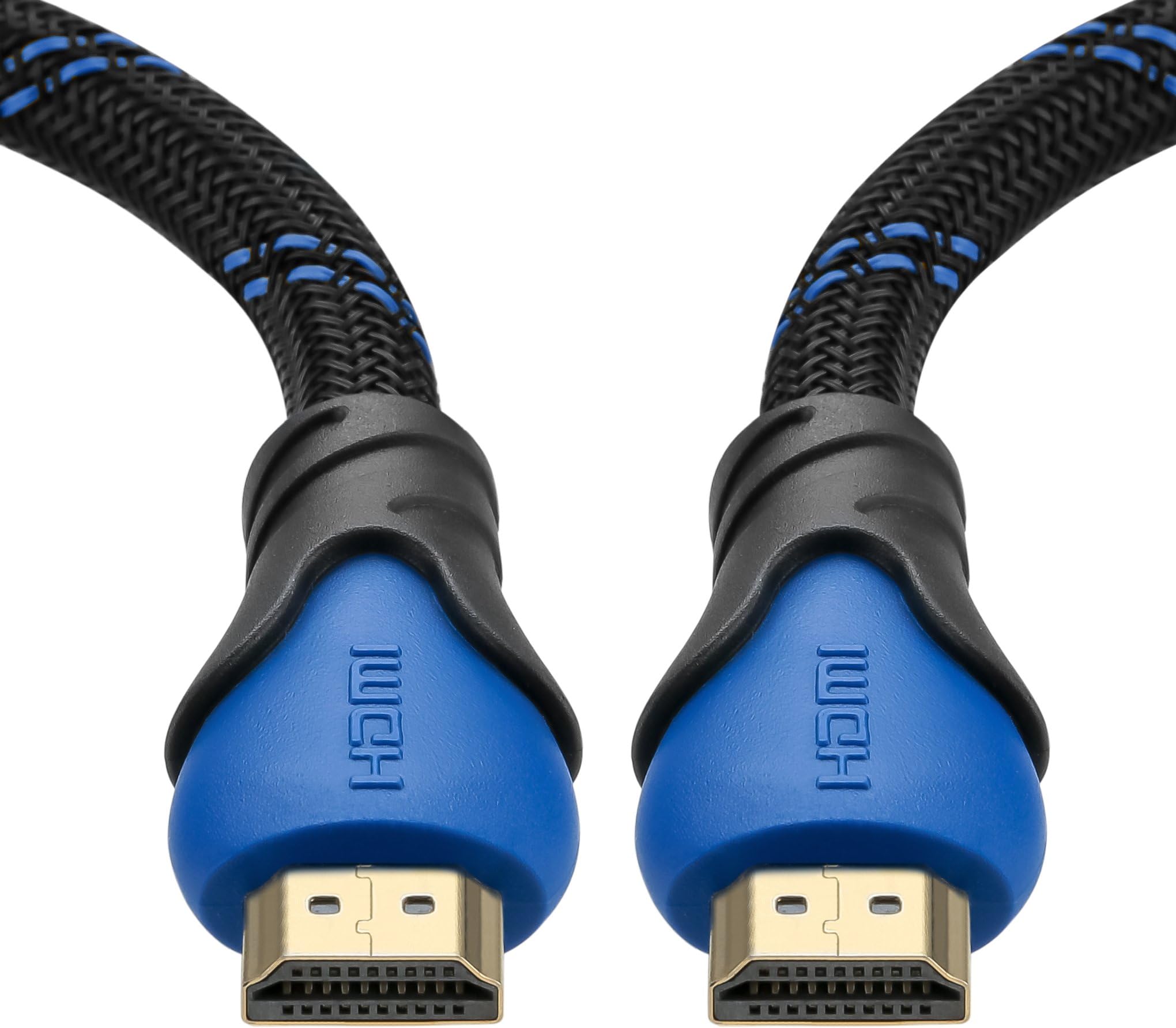 A-tech High-speed Hdmi Cable 6ft (2meters)blue-black with Nylon Mesh Is a Hdmi cable for tv ,This Hdmi Cable 1080p Supports Ethernet, 3d, 4k,1080p and Audio Return [Newest Standard]-hdmi 2.0