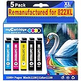 822XL Ink Cartridges Remanufactured Replacement for
