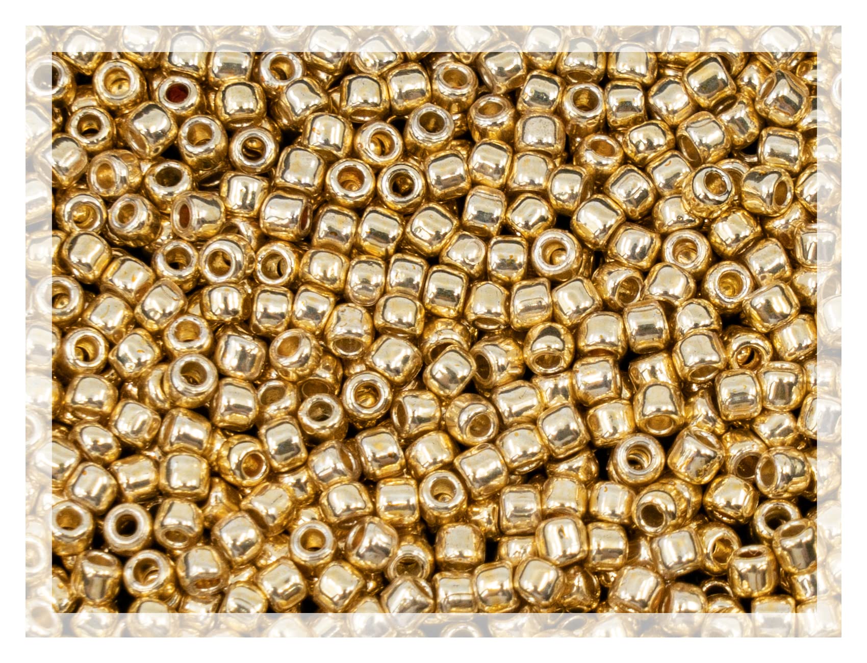 10g TOHO Seed Beads 8/0, Small Japan rocailles, #PF557 Gold Permanent Finish Starlight — image 1