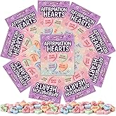 Affirmation Conversation Hearts Gift Boxes, Inspirational Message Treats, Valentine's Day Friendship Exchange Candy, 1 Ounce 