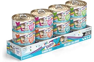 Weruva B.F.F. OMG - Best Feline Friend Oh My Gravy!, Variety Pack, Rainbow Road, Wet Cat Food by, 2.8oz Can (Pack of 12)