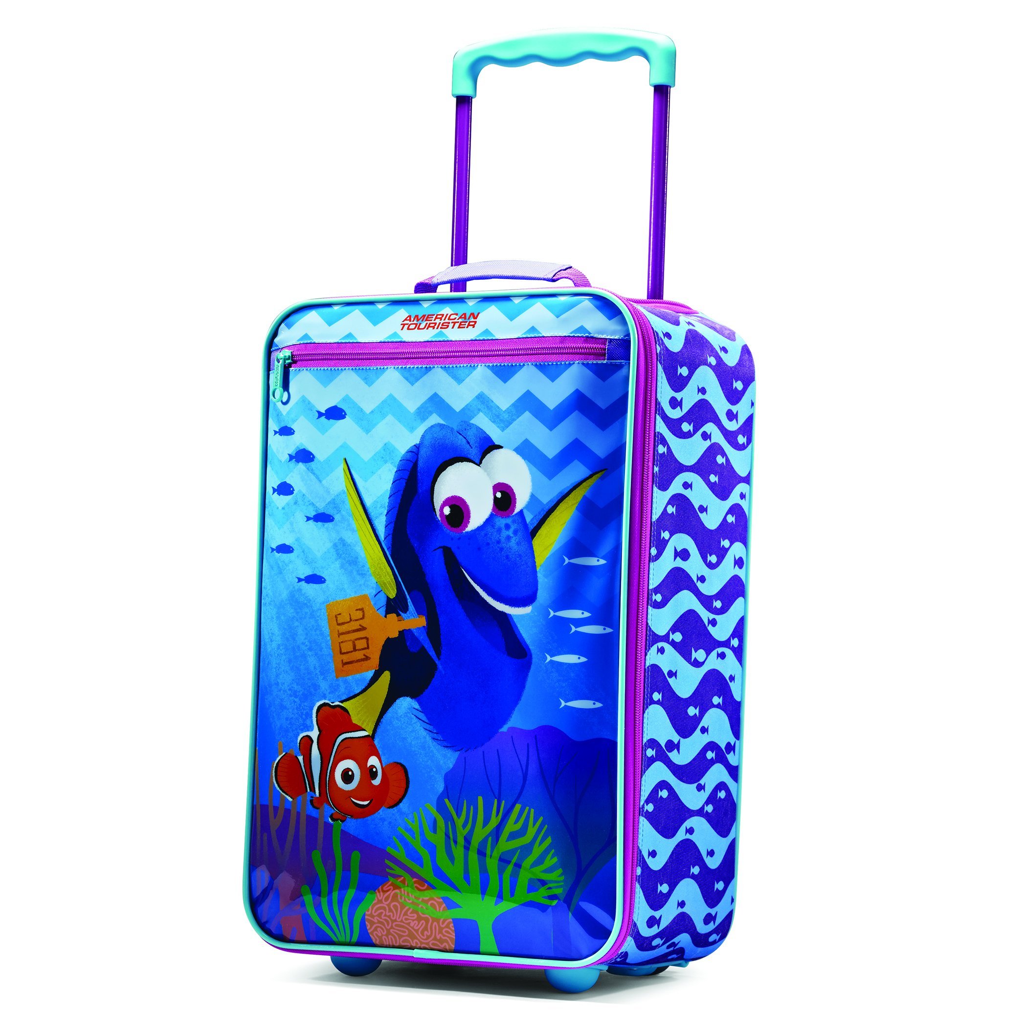 American Tourister Finding Dory Softside Luggage Suitcase Upright Kids