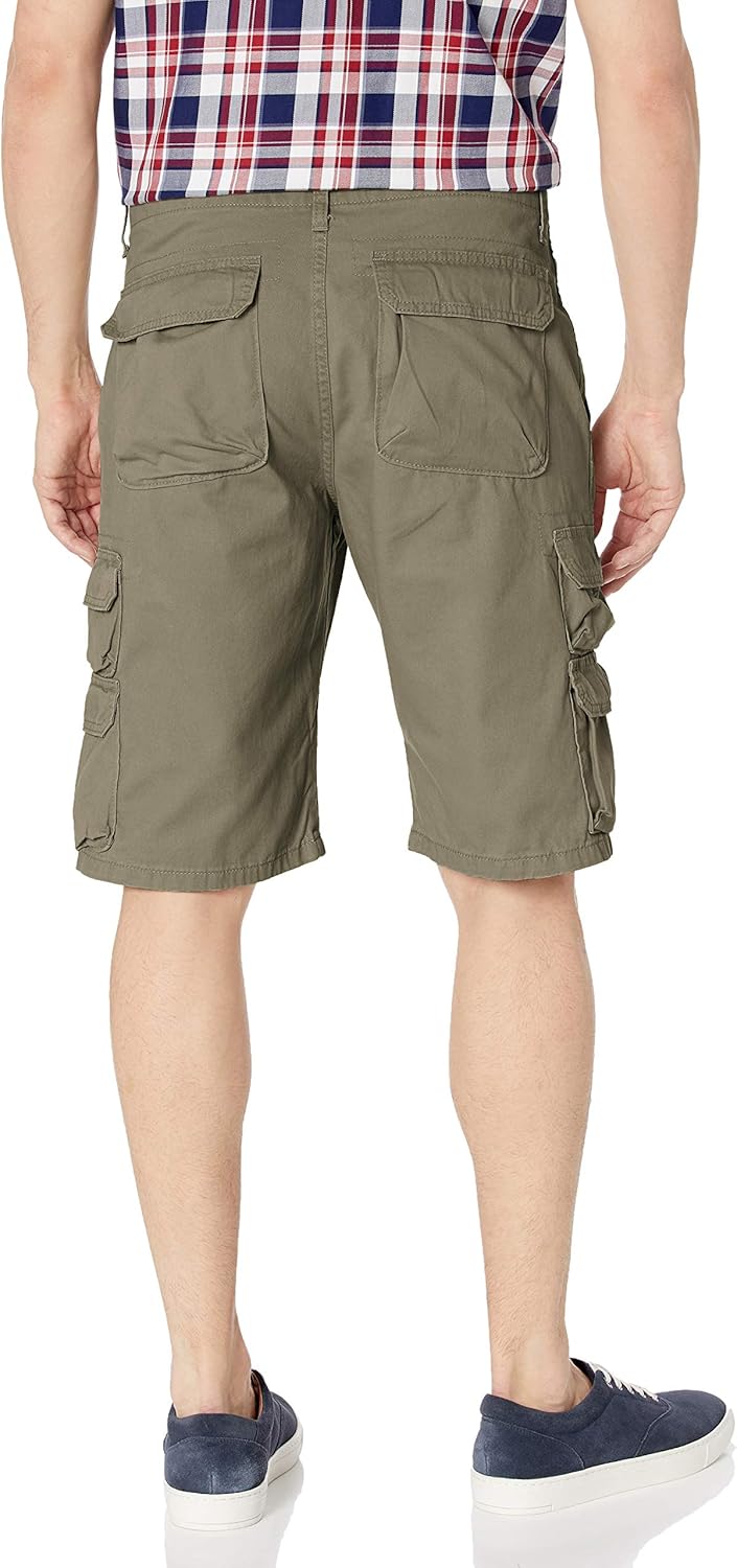 wrangler authentics men's premium relaxed fit twill cargo short