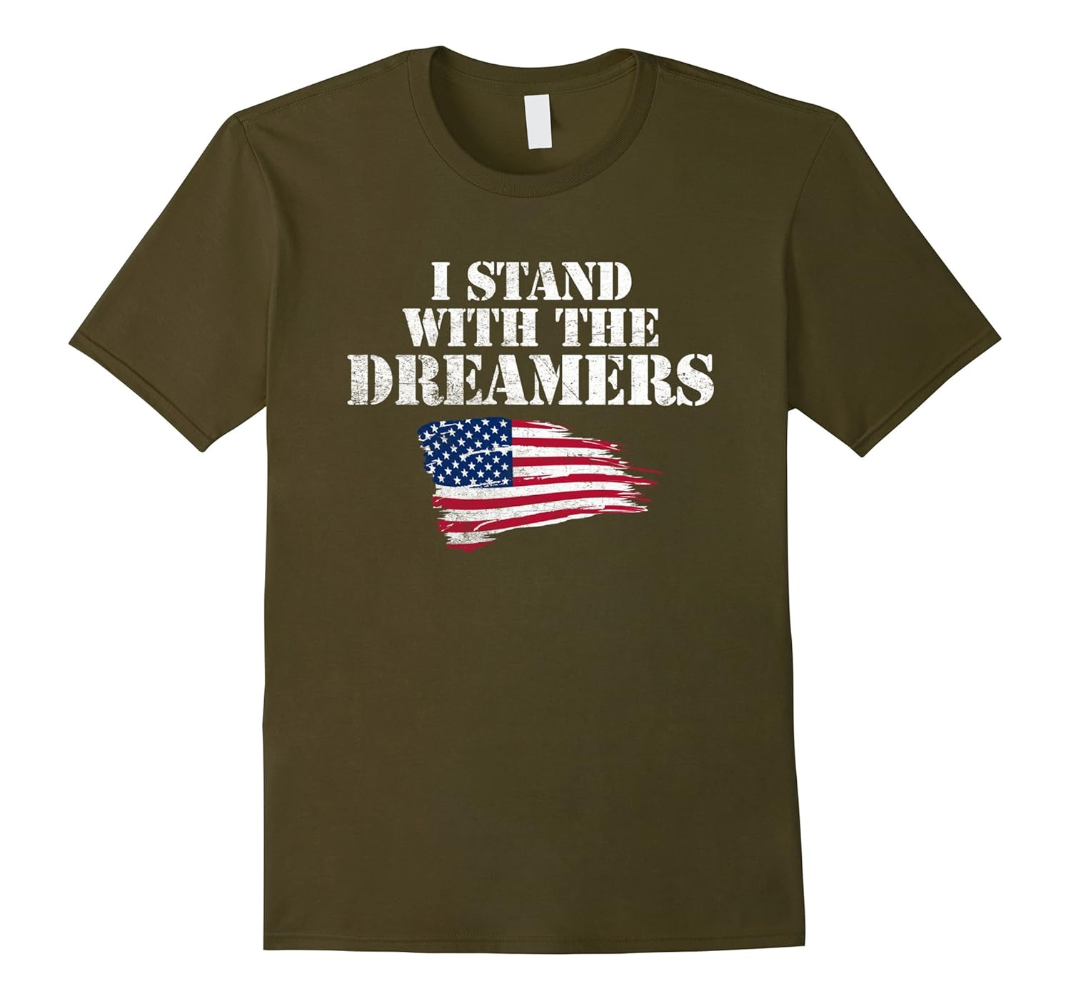 I Stand With The Dreamers! Pro-DACA Pro-Dreamer T-Shirt-CL – Colamaga, image size:1500x1403