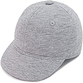 Keepersheep Baby Baseball Cap Infant Sun Hat, Cotton Knit with Soft Brim, Adjustable Soft Newborn Toddler Cap